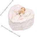 Hodao Angel Heart Jewelry Box, Bless You Resin Trinket Box for Women, Mothers Day Birthday Gift, March Birthday Gifts for Women, Valentines Day Keepsake Decor