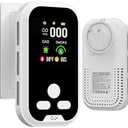 IQYEF 5-in-1 Carbon Monoxide Detectors, Natural Gas Leak Detector & Smoke and Carbon Monoxide detectors Plug-in, Battery Backup, HD Digital Display for CO, Smoke, Gas, Temp, Humidity - Home & RV Use