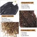Goddess Box Braids Crochet Hair With Curly Ends 16 Inch Bohomian Box Braids Crochet Braids 8 Packs 3X Crochet Braids Synthetic Braiding Hair Extension for Black Women(16 Inch (Pack of 8), M1B 30 27)…