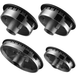 4 Cooker Hat Set Oven Gas Hob Burner Crown Gas Stove Burner Caps Flame Cap Cover for Kitchen Fit to Most Stove Handles Lid Kit Quality Metal Stove Knob, 3 Sizes