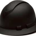 Pyramex Ridgeline Full Brim Hard Hat 4 Point Ratchet Matte Black Graphite Pattern
