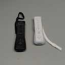 Wii Remote Controller, 2 Packs Upgrade Wii Wireless Controller Compatible with Wii Wii U(Black and White)