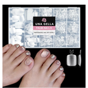 UNA GELLA Toe Nail Tips 504Pcs - Full Cover Matte Squavol Toe Nails Soft Gel Pre-file Gel Toe Nail Tips For Toe Nail Extensions Home DIY Nail Salon Soak Off 15 Sizes