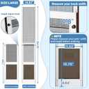 Dog Door for Sliding Glass Door Insert, Height Adjustable from 44" to 84", Large