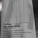 LazBlinds 2-inch Cordless Faux Wood Blinds with Royal Valance, Room Darkening Horizontal Window Blinds, Inside Mount Blinds for Windows - Fit for Window 71" W x 48" H - White