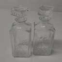 Glass Whiskey Decanter Set Of 2 800ml Liquor Decanter With Airtight Stopper