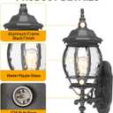 Extra Large Outdoor Wall Lights for House, Extra Large Black Exterior Lantern Wall Mount, Waterproof Front Porch Light Fixture for Garage & Patio, Outdoor Sconce Lighting