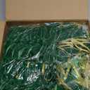 Dingion 100 Pcs Velvet Christmas Gift Bows for Gift Wrapping Elastic Bows Holiday Pre Tied Bows 24'' Stretch Loops Flat Gift (Green)