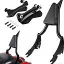 Benlari 26inch Passenger Sissy Bar Backrest and 4 Point Docking Hardware Kit Fit for Harley Davidson Touring Street Glide Electra Glide Road King Road Glide 2014-2024, Black