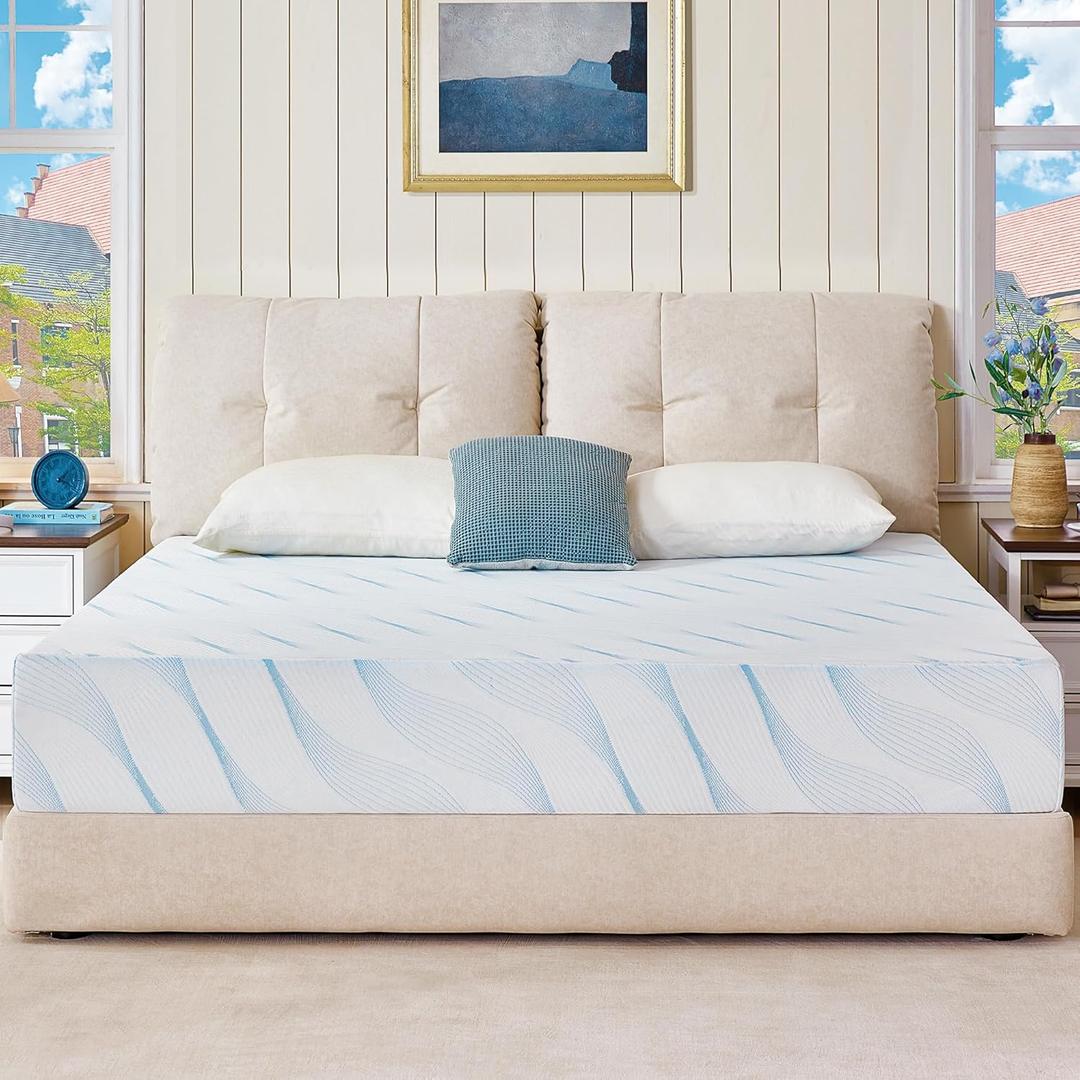 BedsPick Full Size Mattress 10 Inch, Full Mattress in a Box with Gel Memory Foam Mattress, Medium Firm Double Mattress for Pressure Relief, Fiberglass Free, CertiPUR-US Certified, Motion Isolation