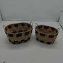 Basket Set of 2, H8" × L14", H7"× L12"