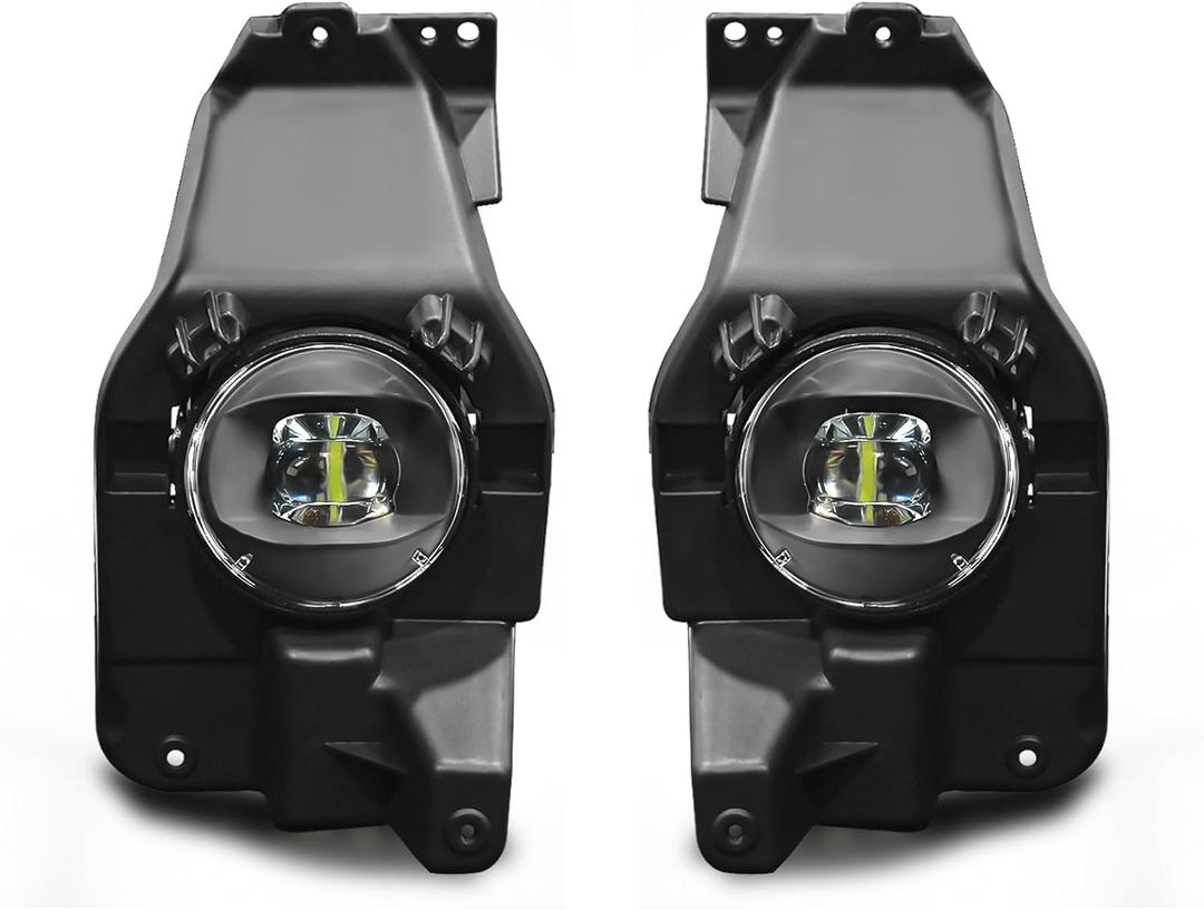 LED Fog Lights Assembly Compatible with 2013 2014 2015 Ford Explorer, Front Driving Fog Lamps Clear Lens Replacement Kit, DOT Certified - 1 Pair