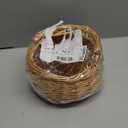 Small Gift Wicker Picnic Basket with Handle,Willow Flower Girl Basket for WeddingsGarden and Home Decor -Wicker Storage Basket-Natural