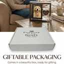 Dog Memorial Gifts for Loss of Dog, Pet Memorial Gifts for Dogs Cats, Rotating Wooden Picture Frame, Funeral Tribute for Beloved Dogs & Cats