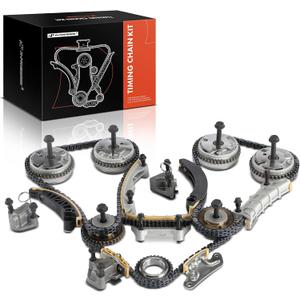 A-Premium Engine Timing Chain Kit W/VVT Sprocket [fits DOHC, V6 3.0L 3.2L 3.6L] Compatible with Chevy & GMC & Pontiac & Saab & Saturn & Suzuki & Buick & Cadillac, fits Equinox, Canyon, G6, XTS & More