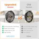 [Upgraded] DG64-00473A Control Knobs Replacement for Samsung Stove Burner Oven, Stove Knobs Compatible with Samsung Gas Range, NX58F5700WS NX58H5600SS NX58H5650WS NX58J7750SS (1 Pack)