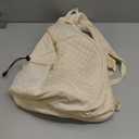 Sucipi Women's Pickleball Backpack - Quilted Crossbody Sling Bag for Tennis & Pickleball Paddle (Medium, Beige)