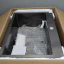 25x18x9 Inch Kitchen Sink, Handmade 304 Black Stainless Steel Single Bowl, Centre-Offset Drain, R10 Tight Corner, Drop in Kitchen Sink with Strainer & Bottom Grid