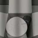 Automatic Mouthwash Dispenser, 19.35oz Touchless Electric Wall-Mounted & Countertop, Rechargeable Mouth Wash Dispensers for Bathroom with Magnetic Cups for Kids & Adults, White