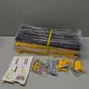 6 PACK Lumber Storage Rack Wall Mount Wood Organizer Storage Racks Heavy Duty Shelf Brackets with 9-Level System 1080 LB Sturdy Folding Garage Wall Shelving, Snowboard Rack for Indoor and Outdoor