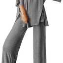 PRETTYGARDEN Two Piece Sets For Women Summer Fashion Lounge Matching Set 2025 Travel Vacation Airport Outfits Clothing, Size L