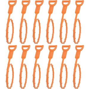 Amazon Basics Flexible Drain Clog Remover Snake Tool, Effective for Hair and Debris Cleaning, 19.6-Inch, 12 Pack Amazon Basics Flexible Drain Clog Remover Snake Tool, Effective for Hair and Debris Cleaning, 19.6-Inch, 12 Pack