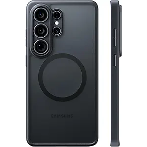 TORRAS Shockproof Magnetic for Samsung Galaxy S26 Ultra Case, [Military Grade Protection] [Fit for MagSafe] Translucent Classic Grippy DIY Button for Samsung S26 Ultra Case Slim, Black