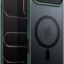 JETech Magnetic Case for iPhone Air Compatible with MagSafe, Translucent Matte Back Slim Minimalist Shockproof Phone Cover, 6.5-Inch Display (Dark Green)