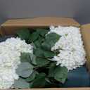 Artificial Hydrangea Bush 20 Inch Potted Faux Hydrangea Plant, UV Resistant Outdoor Hydrangea Artificial Plants for Front Porch, Garden, Patio & Indoor Decor