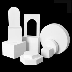 10PCS Product Photography Props Waterproof Hard Foam Props for Photoshoot (White)