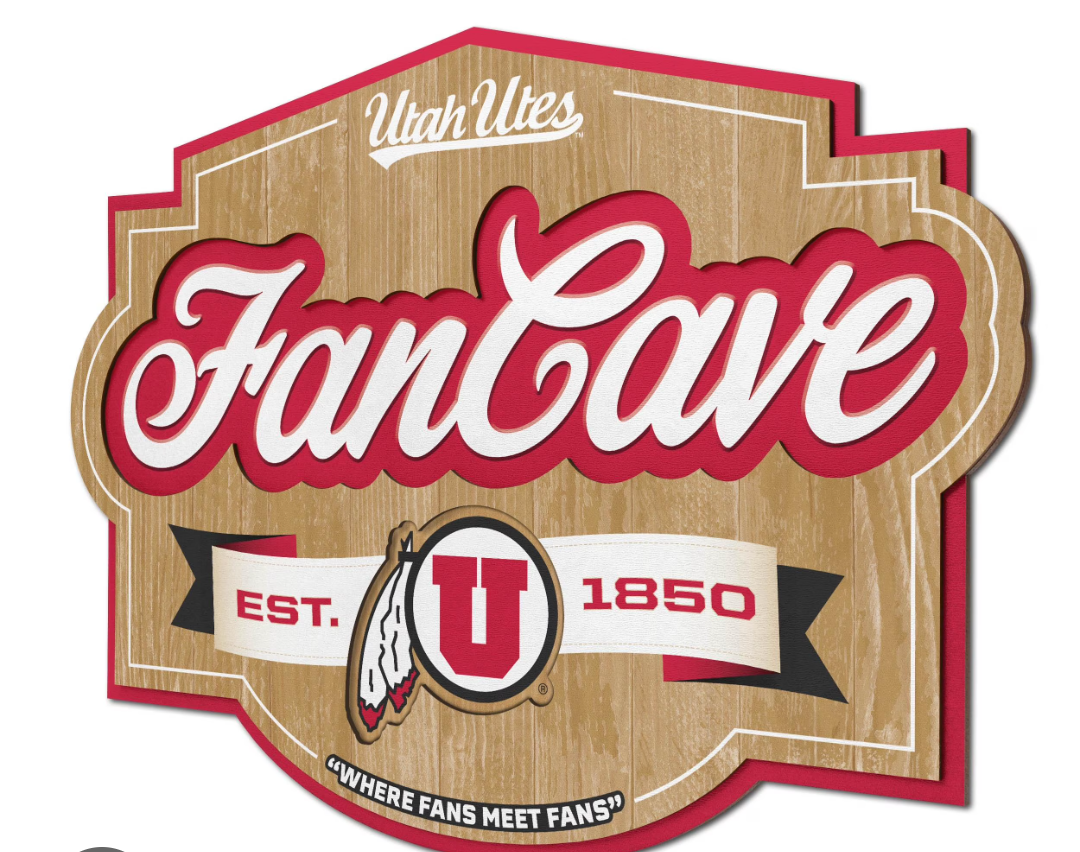 YouTheFan NCAA Utah Utes Fan Cave Sign