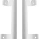 Sliding Door Handle 8 in Metal Barn Door Pull Replacement-for 6.5IN Screw Hole 2Pack White Patio Door Handle Aluminum Alloy Hardware for Old/Damaged Door Pull for Patio Glass Door