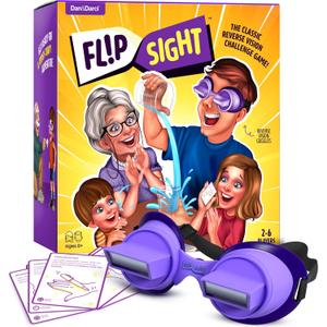 Dan&Darci FlipSight Goggles Challenge Game - Teen Boy Gifts - Party Games - Group Games for Kids, Teens & Adults - Gifts for 10, 11, 12, 13, 14 Year Old - Teenage Boys Girls Birthday Gift - Family Fun