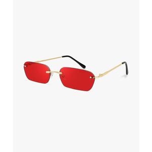 Sunglasses Y2K Retro Small Narrow Clear Eyewear Vintage Rectangle Sunglasses for Women Men B2643
