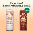 OLIPOP Prebiotic Soda Pop, Classic Root Beer, Pantry Pack Packed with Prebiotics, Fiber, and Botanicals, Gluten Free, GMO Free, 12oz Skinny (12-Cans)