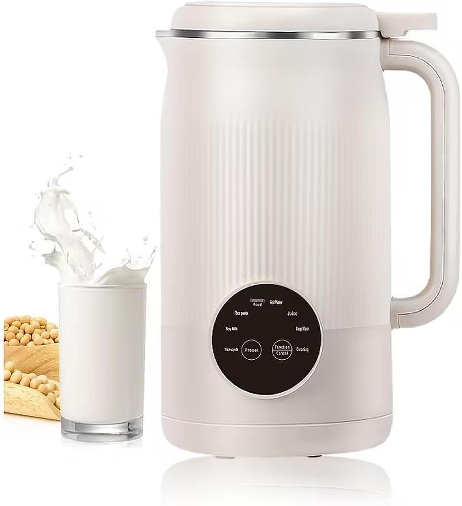 Nut Milk Juice Maker Machine, 40oz Homemade Soy, Almond, Oat, Coconut, Plant Based and Non Dairy Beverages, 8 in 1 Automatic Soybean Machine With Delay Start/Keep Warm/Boil Water
