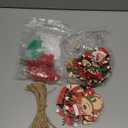 24 Sets Christmas Sign Craft Kits for Kids Winter Wooden Crafts with Beads Santa Claus Reindeer Elf Ornament Christmas DIY Craft Art Sets for Holiday Party Favors Classroom Activities Decor