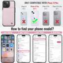 Vinich for iPhone 14 Plus Wallet Case with Card Holder, RFID Blocking Credit Slots Kickstand Shockproof Phone Cover Fit for iPhone 14 Plus 6.7" Rose Gold