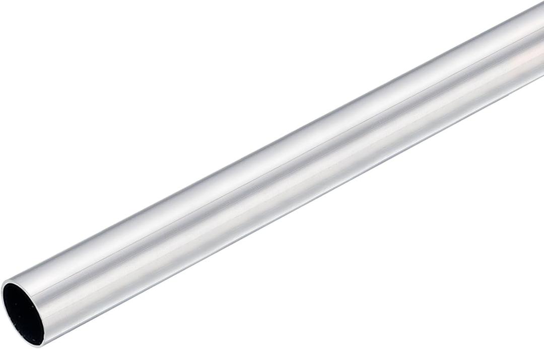 uxcell 6063 Aluminum Round Tube, 17mm OD 15mm Inner Dia 400mm Length Pipe Tubing for Industry DIY Projects