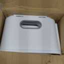 Forbena Toddler Step Stool for Bathroom Sink, 2 Step Stool for Kids Toilet Potty Training, NonSlip Toddlers Baby Child Kid Plastic Poop Stools with Handle for Kitchen Counter Bed (WhiteGrey)