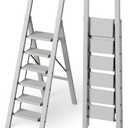 Mayi Plus 5 Step Ladder Foldable, Aluminum, Lightweight Step Stool