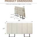 Twin Size Headboard Only-No Assembly, Upholstered Headboard Twin Size Linen Fabric Modern Style Headboards Extra-Thick, Beige
