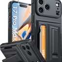 Oneagle Wallet for iPhone 17 Pro Max Case with Card Holder (4-5 Cards) [RFID Blocking] [Screen Protector] Full Camera Protection,with Kickstand 15FT Shockproof Heavy Duty Case for iPhone 17 Pro Max