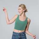 6 Pieces Women Basic Crop Tank Tops Sleeveless Sports Crop Top (Large, Mixed Colors)