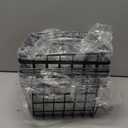 Wire Baskets for Organizing Household 4 Pack Pantry Baskets For Storage Pantry Wire Black Metal Storage Bins