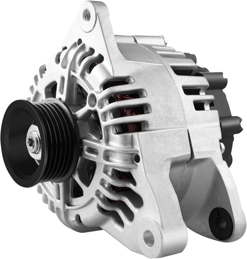 SCITOO High Output Alternator 120Amp CW S6 2.7L Replacement for Hyundai Tiburon Tucson Santa Fe 2005-2009,for Kia Sportage Optima 2005-2010 11188