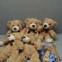 Meooeck 185 Pcs Bear Baby Shower Party Decorations Table Centerpieces 5 Pcs 13. 5'' Gender Reveal Bears 180 Balloons Kit Baby Shower Table Decor for Birthday Wedding(Brown, Nude, Blue)