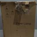 ROTTOGOON Dimmable Farmhouse Floor Lamp, Industrial Floor Lamp for Living Room with 3 X 6W LED Bulbs, 3 Light Rustic Standing Tall Lamp for Bedroom, Office, 68"