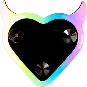Solar Powered Car LED Ambient Light - Heart Shaped LED Neon Light for Rear & Side Windows, 6 Colors, Romantic Gift for Valentine's Day, Anniversary, Date Night