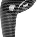 Carbon Fibre Gear Knob Cover for Shifter Lever - Scratch Free Replacement - Compatible with CX 3 CX 5 CX 9 - Durable ABS Material with Sporty Look